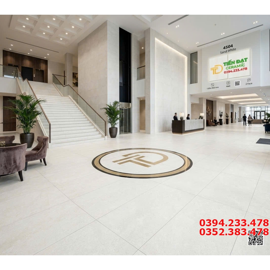 Gạch Khổ Lớn 120x180 Đá Mờ Ốp Lát Nhà Hàng Cao Cấp