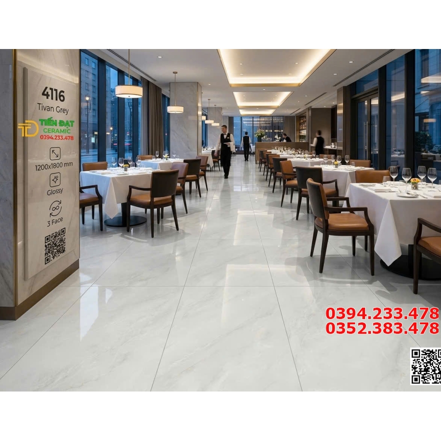 Gạch Khổ Lớn 120x180 Ốp Lát Nhà Hàng Cao Cấp Mẫu Mới