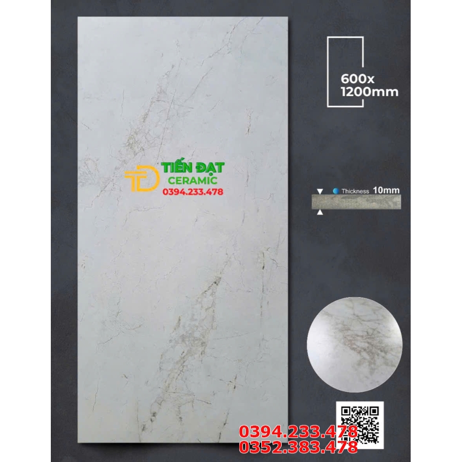 Gạch Lát Nền Sân Thượng 60x120 Apodio Mờ Tinh Thể