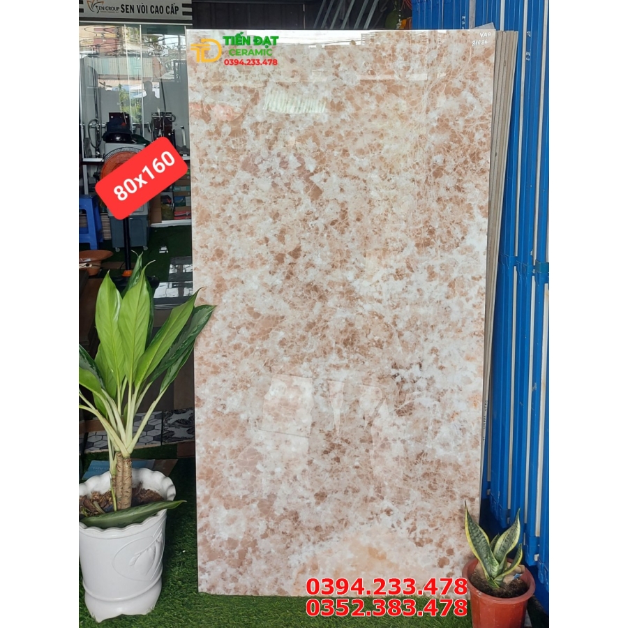 Gạch Đá Bóng Kiếng 80x160 Nhập Khẩu Ấn Độ 