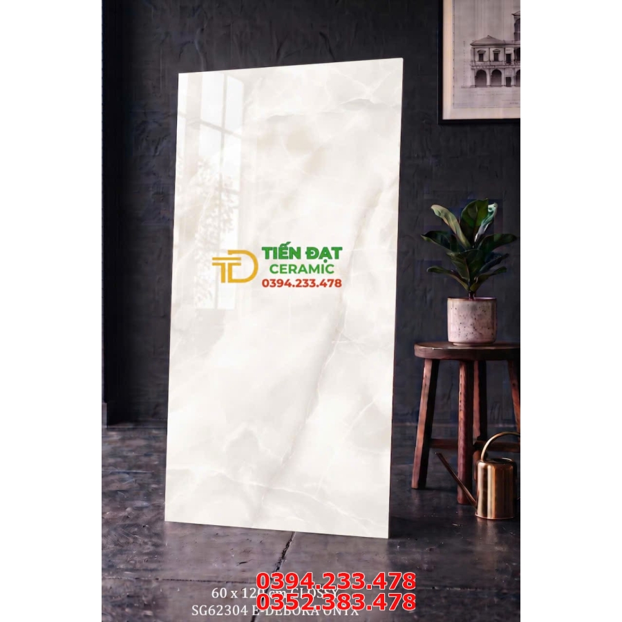 Gạch Khổ Lớn Ấn Độ 60x120 Vân Đá Cẩm Thạch Ốp Tường