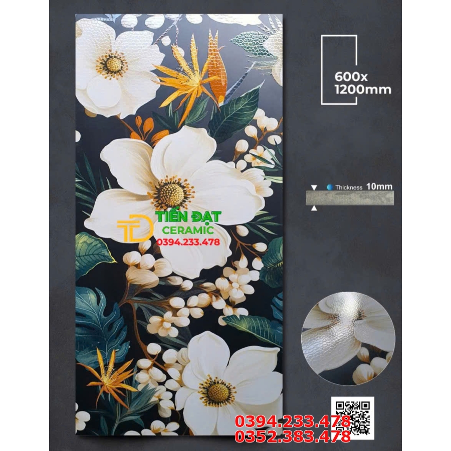 Gạch Khổ Lớn Apodio 60x120 Trang Trí Rải Hạt Họa Tiết Đẹp