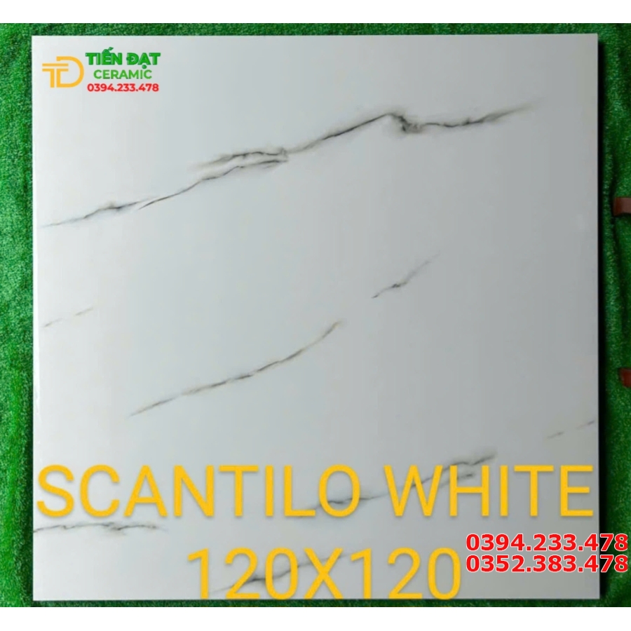 Gạch Ốp Lát  Ấn Độ 120x120 Vân Xám Đá Giá Rẻ