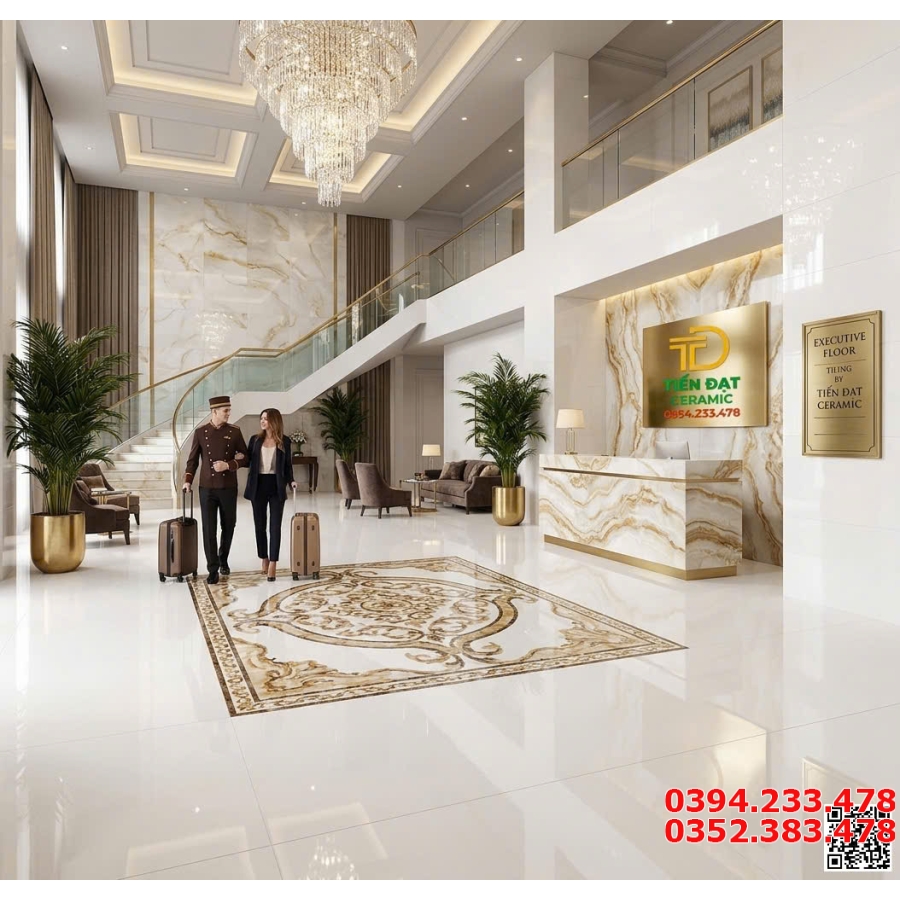 Tổng Kho Gạch Khổ Lớn 1000x1000 Trắng Trơn Vi Tinh Mẫu Mới