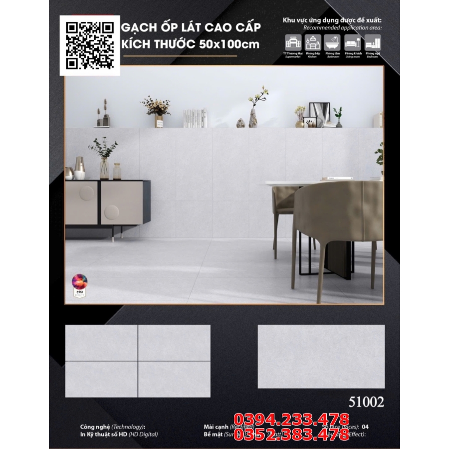 Đá Mờ Matt Prime 50x100 Vân Xám Nhẹ Giá Rẻ