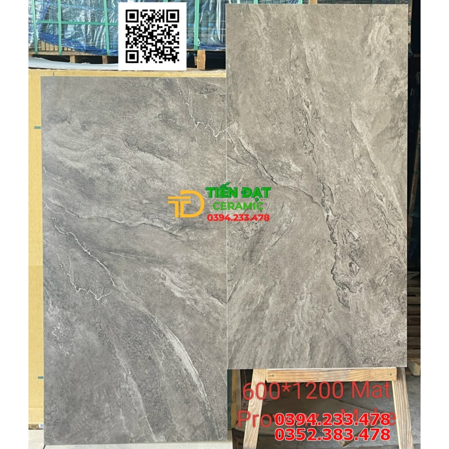 Gạch Lát Nền 60x120 Đá Mờ Matt Carving Prvenza Moke
