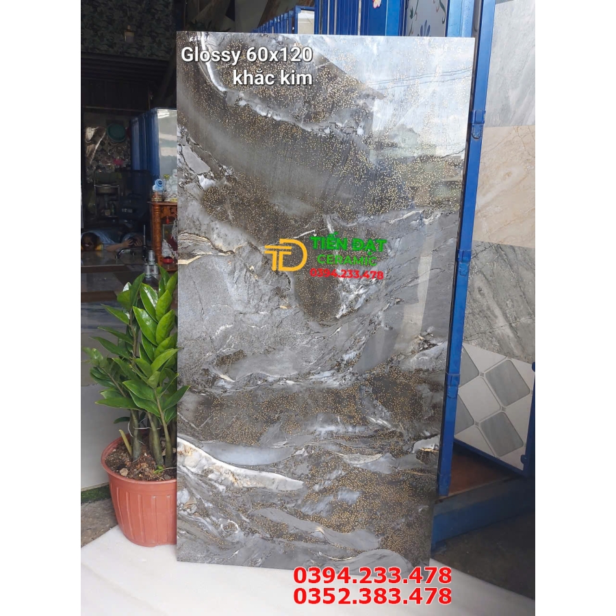 Gạch Nhũ Vàng 60x120 TQ Ốp Lát Mẫu Mới Cao Cấp