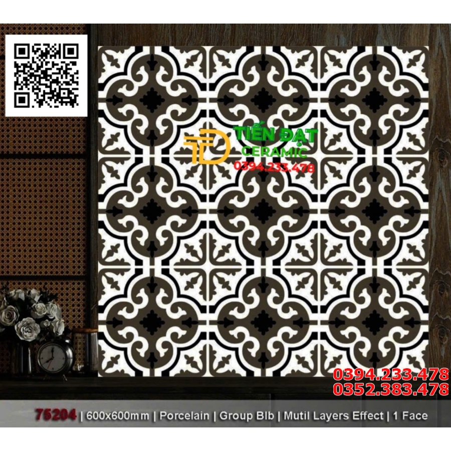 Gạch Mờ Matt 60x60 Lát Nền Hoa Văn Đẹp Rẻ