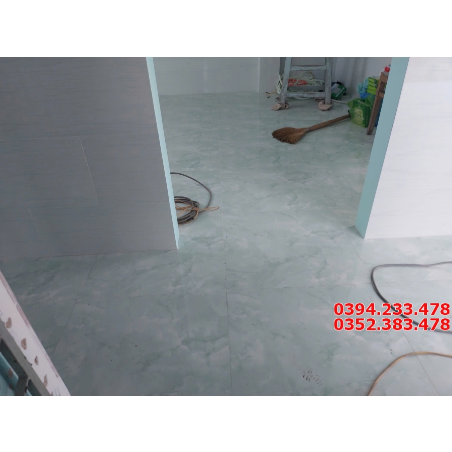 Gạch Đá Bóng Kiếng 60x60 Vân Xanh Loại 1 Sale 