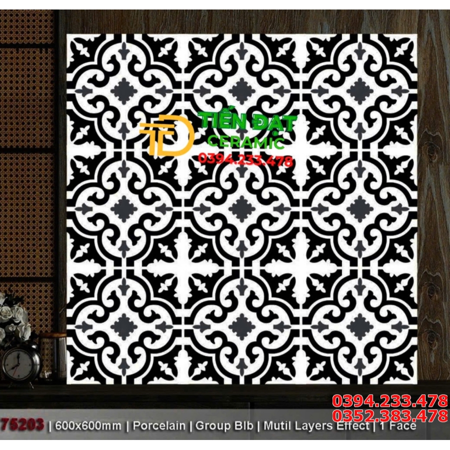 Gạch Đá Porcelain 60x60 Ốp Lát Trang Trí  