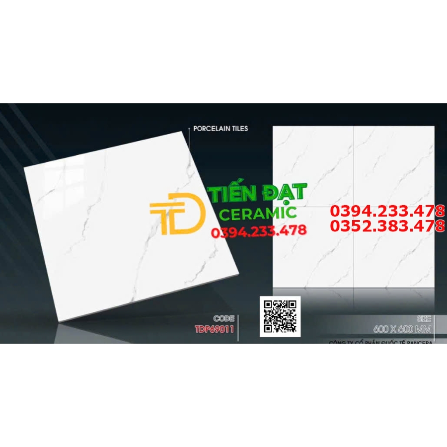 Gạch Bóng Kiếng 60x60 Trắng Vân Mẫu Mới Giá Rẻ