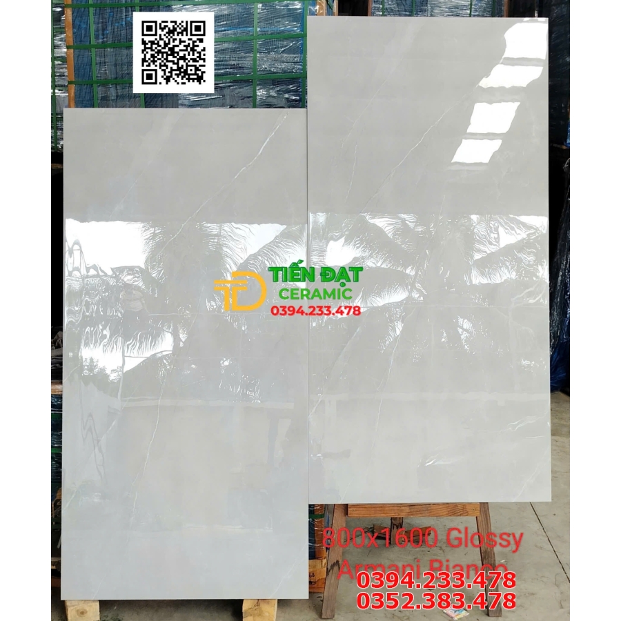 Gạch Lát Nền 80x160 Bóng Kiếng Ấn Độ Vân Đá Xám Nhẹ