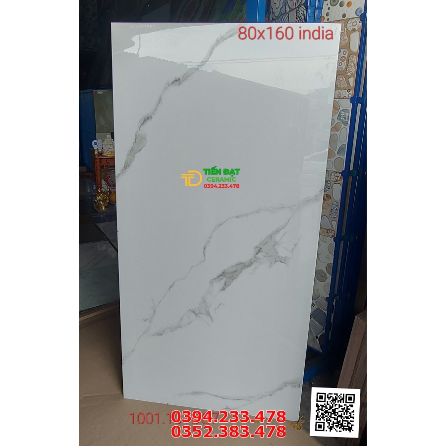 Gạch Lát Nền 80x160 Trắng Vân Mây Xả Kho Giá Rẻ