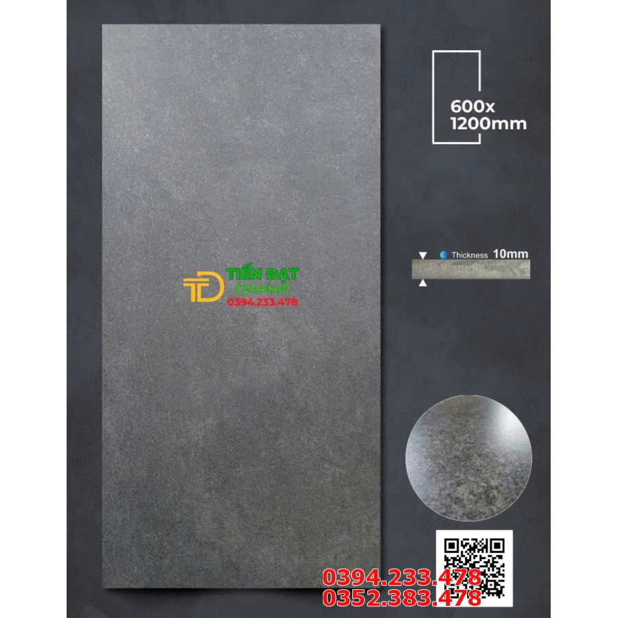 Gạch Lát Nền Apodio 60x120 Đá Mờ Tinh Thể Vân Xám Xi Măng