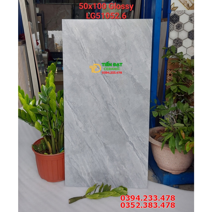 Gạch Lát Nền Bóng Kiếng 50x100 Prime Cao Cấp