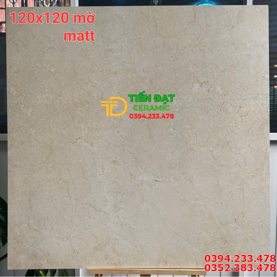 Gạch Lát Nền Khổ Lớn 120x120 Ấn Độ Men Mờ Carving