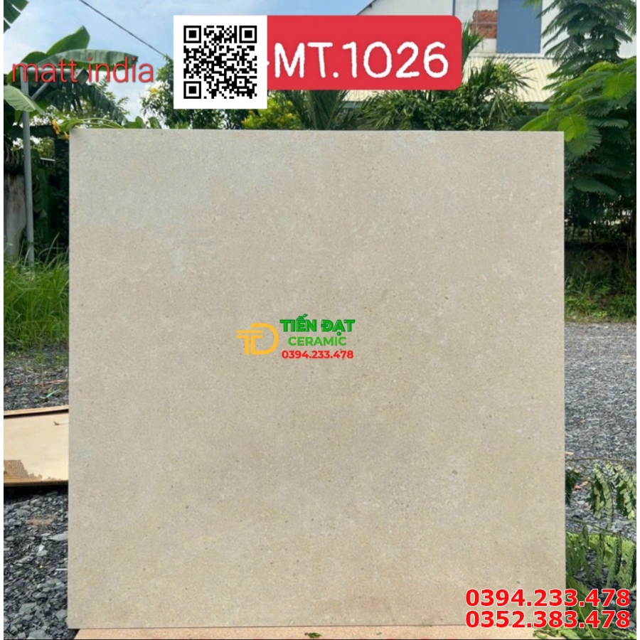 Gạch Đá Khổ Lớn 100x100 Vân Xám Đá Ốp Mặt Tiền Cột 