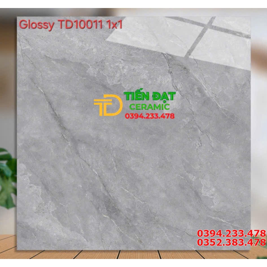 Gạch Lát Nền Khổ Lớn Catalan 100x100 Vân Xám Đá 