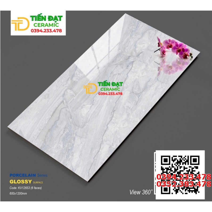 Gạch Lát Nền Phòng Ngủ 60x120 Nhập Khẩu Mẫu Mới