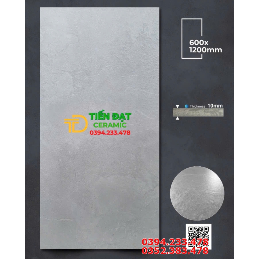 Gạch Lát Nền Sân Thượng 60x120 Apodio Mờ Tinh Thể