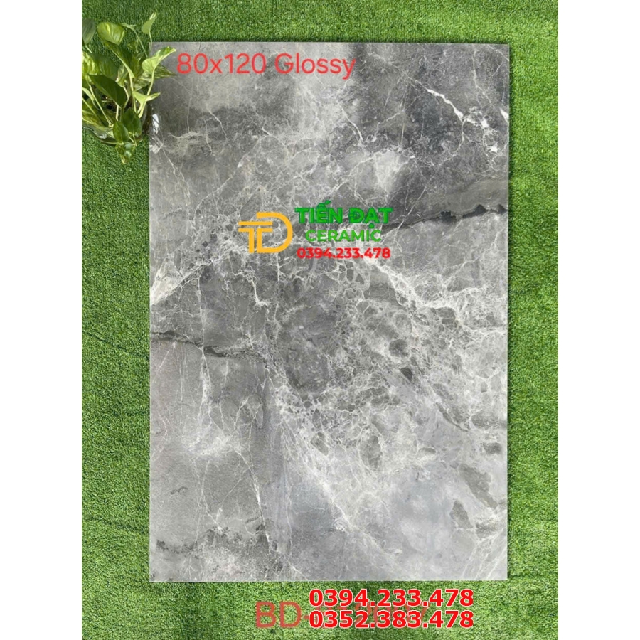 Gạch Lát Nền Tasa 80x120 Bóng kiếng Kim Cương 