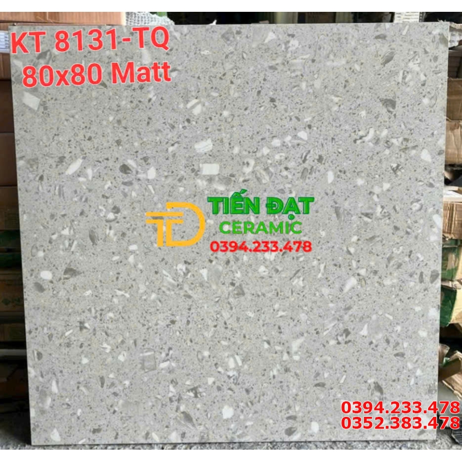 Gạch Lát Nền Terrazzo Matt 80x80 Nhập Khẩu TQ Mẫu Mới
