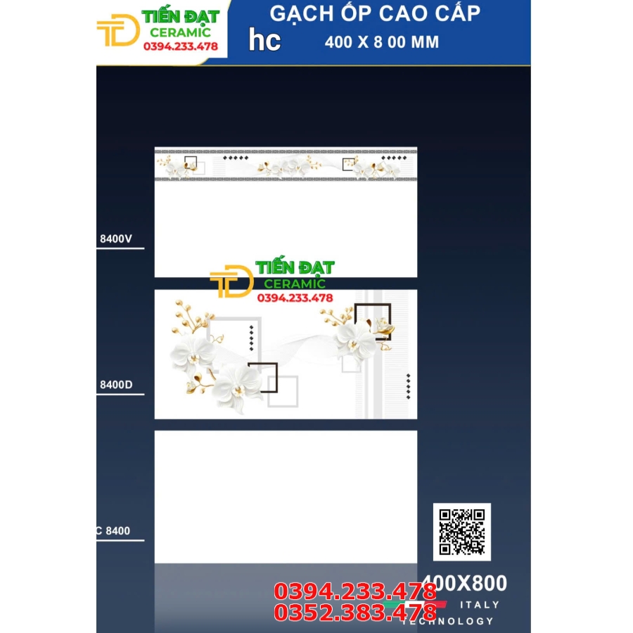 Gạch Màu Trắng 40x80 Ốp Tường Xả Kho Giá Rẻ