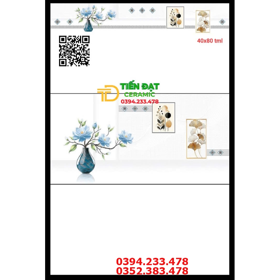 Gạch Men Cao Cấp Trắng Trơn 40x80 Mẫu Mới Loại 1 Sale