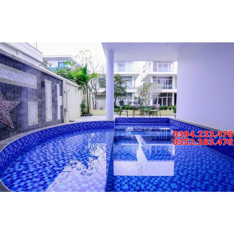 Gạch Trung Quốc 30x30 Xanh Đậm Nhạt Mosaic 