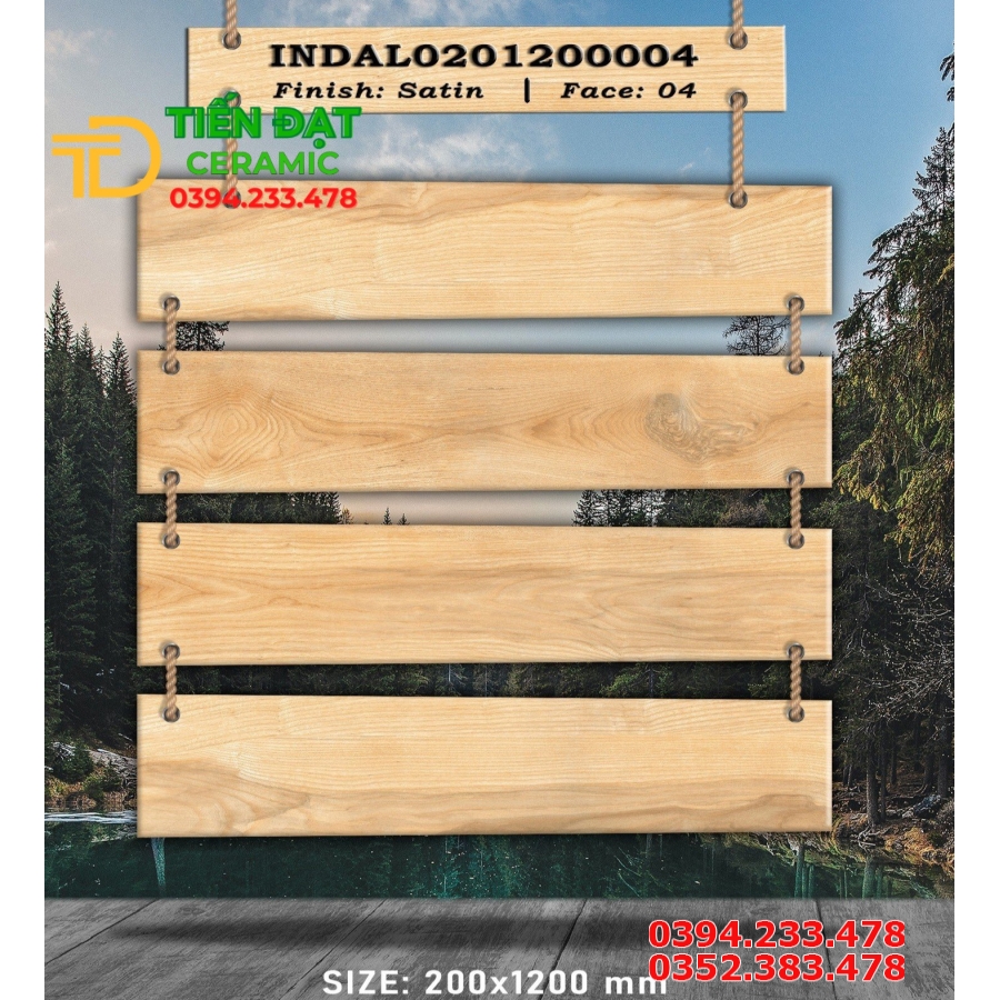 Gạch Nhập Khẩu 20x120 Ốp Tường Giả Gỗ Cao Cấp HCM