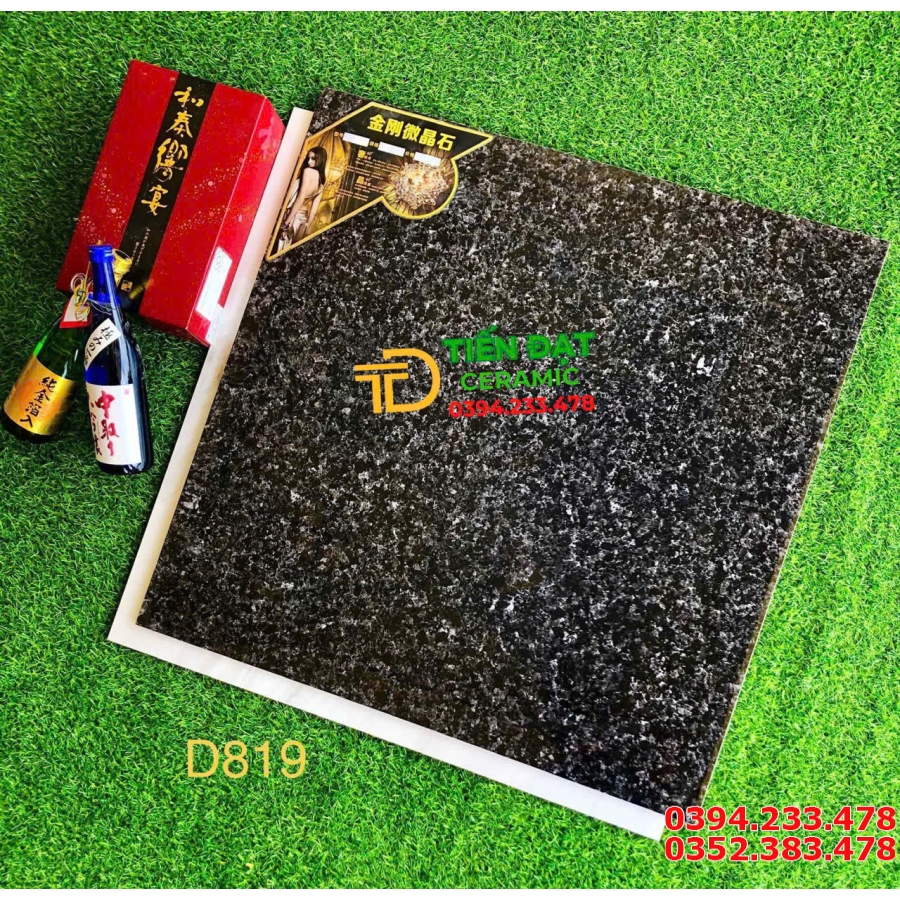 Gạch Nhập Khẩu 80x80 TQ Đen Trắng Giả Đá Hoa Cương