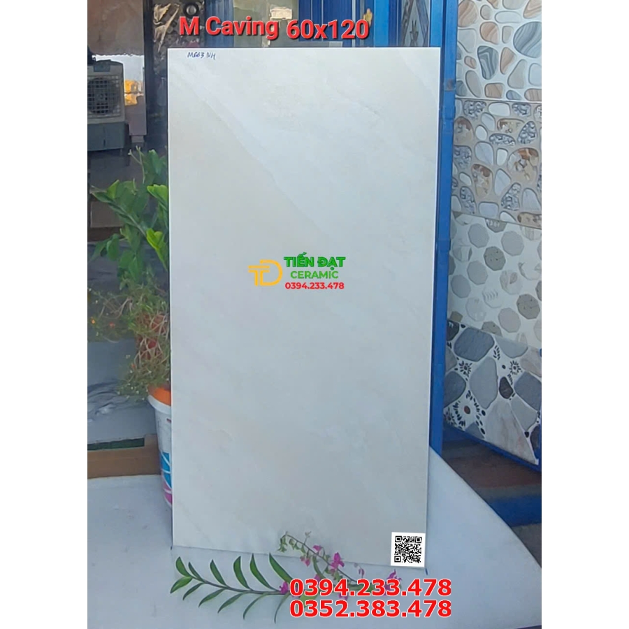 Gạch Nhập Khẩu Ấn Độ 60x120 Đá Mờ Hiệu Ứng Caving