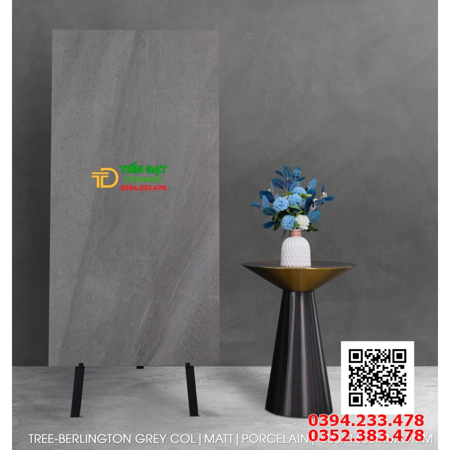 Gạch Nhập Khẩu Ấn Độ 80x160 Đá Mờ Matt Xám Xi Măng