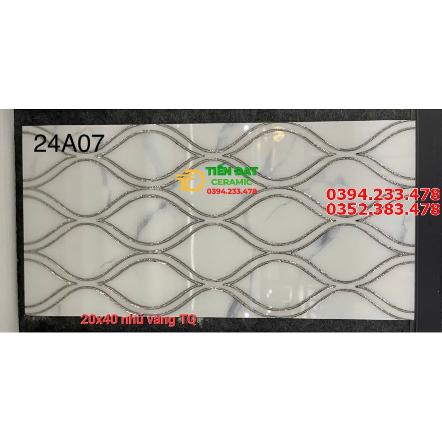 Gạch Nhập Khẩu TQ 20x40 Ốp Lát Nhũ Bạc 
