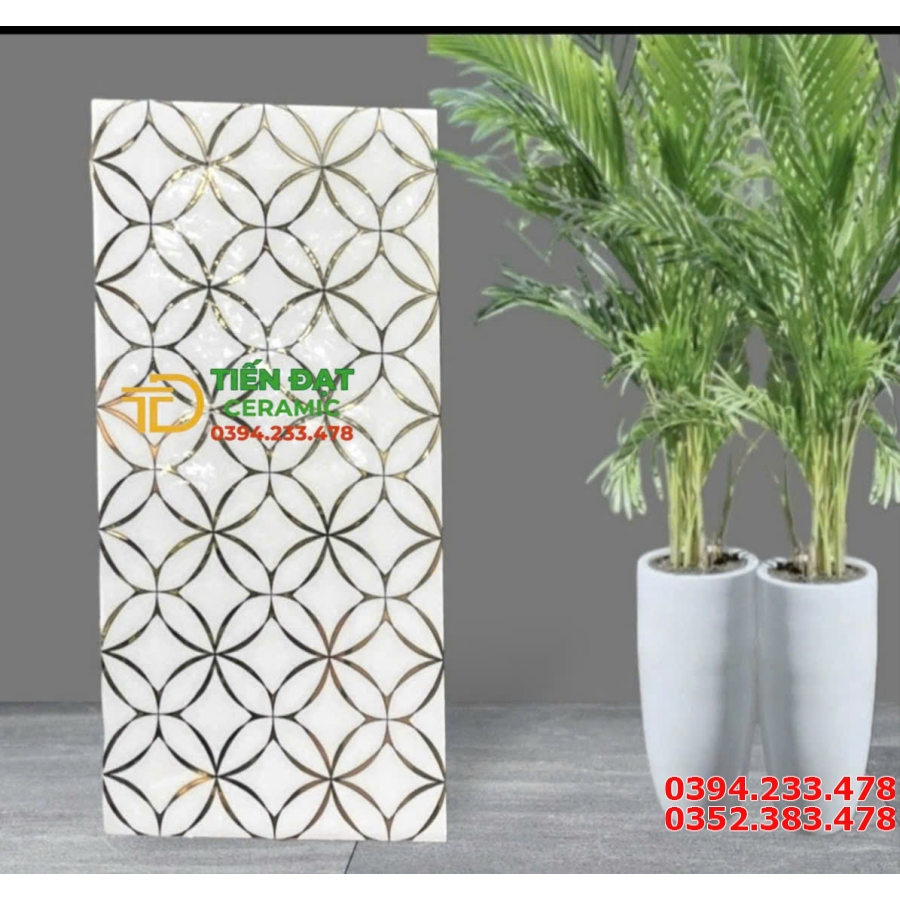 Gạch Nhập Khẩu TQ 30x60 Nhũ Vàng Ốp Tường Trang Trí 