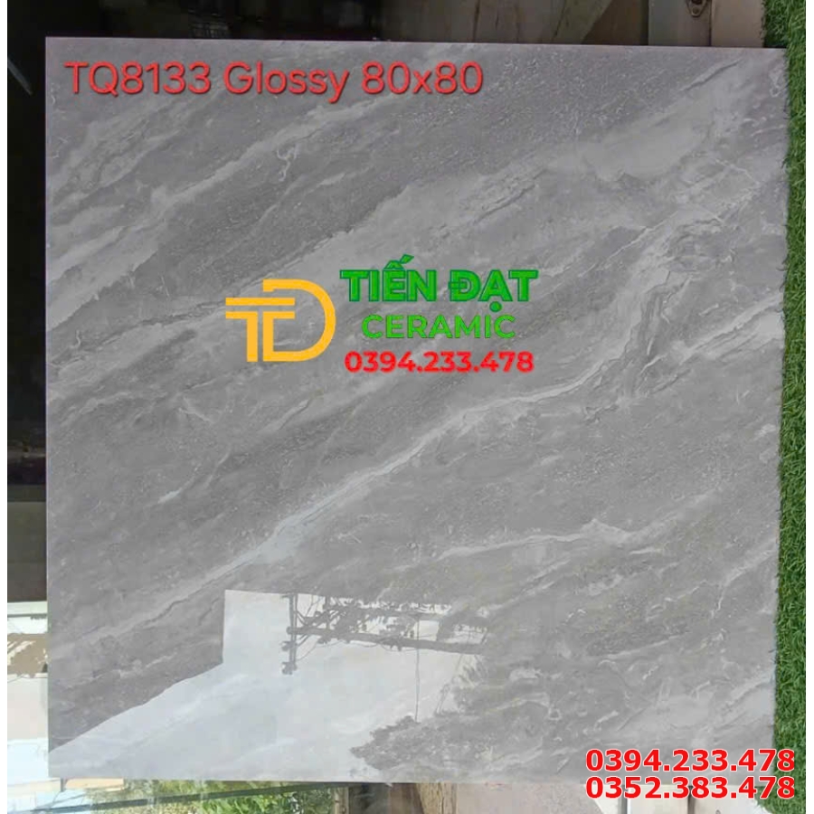 Gạch Nhập Khẩu TQ 80x80 Ốp Lát Vân Xám Đá