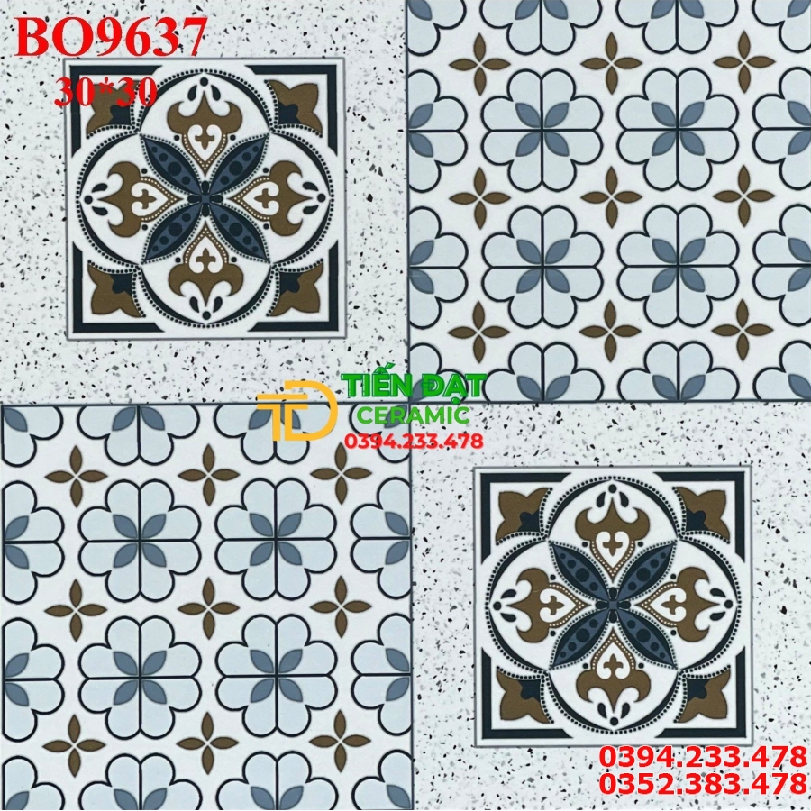 Gạch Ốp Lát 30x30 Giả Cổ Trang Trí Prime Cao Cấp