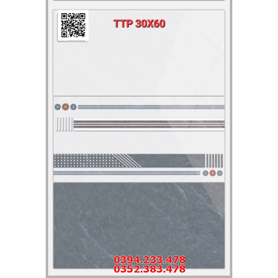 Gạch Ốp Lát 30x60 Vân Xám Bộ Đậm Nhạt