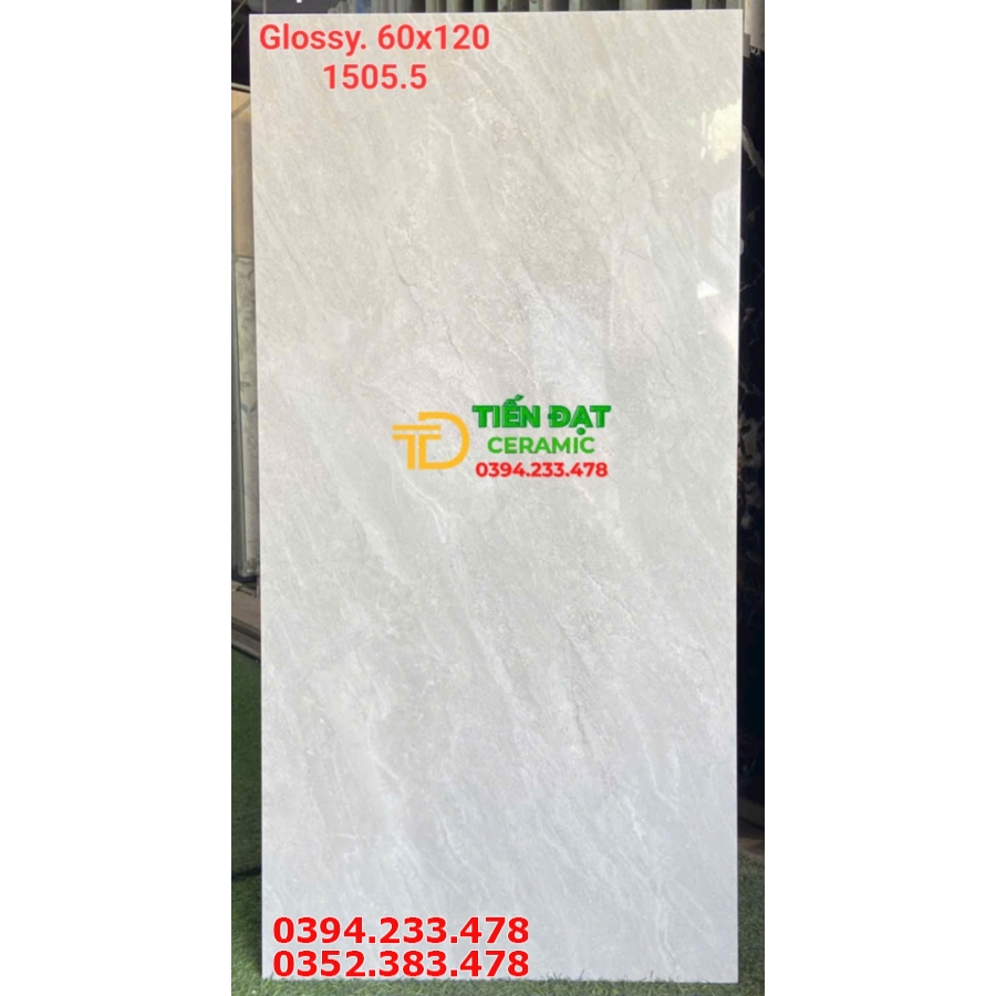 Gạch Ốp Tường Khổ Lớn 60x120 Trắng Vân Khói Đẹp Rẻ