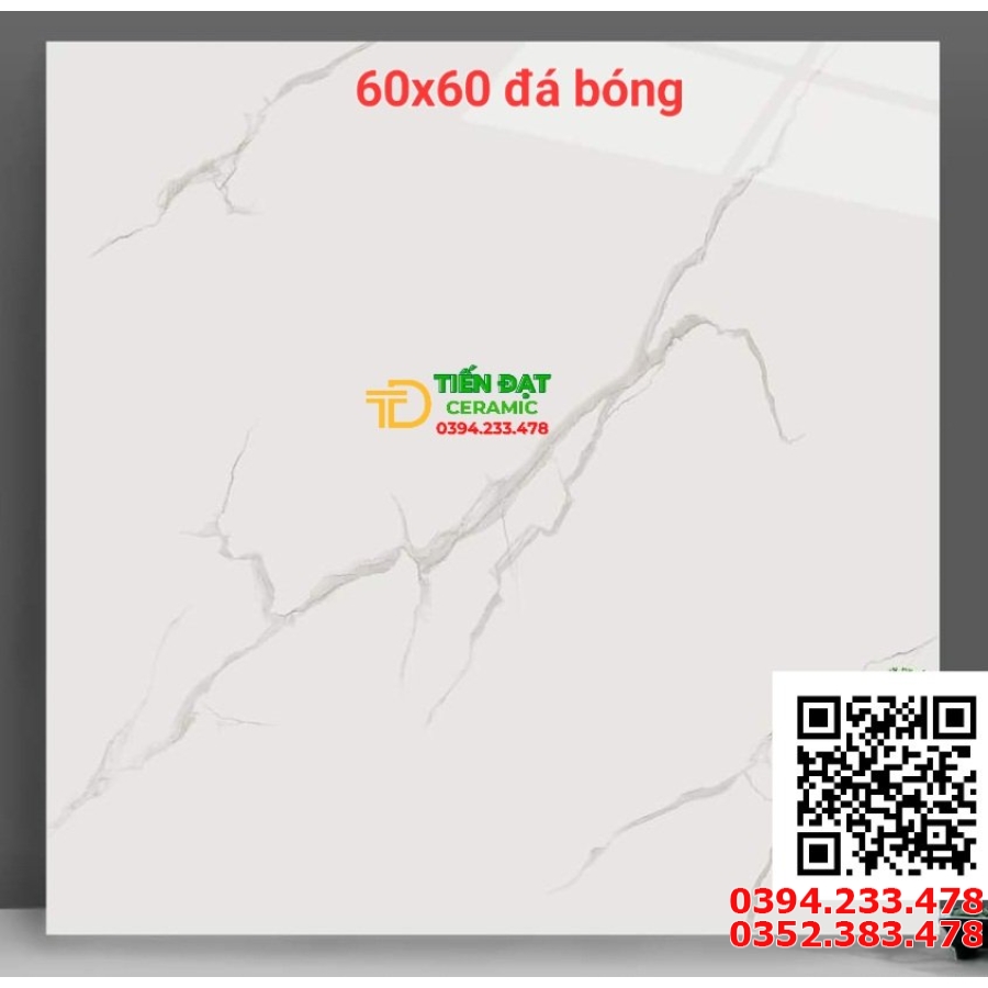 Gạch Ốp Lát 60x60 Trắng Vân Mây Giá Bao Nhiêu