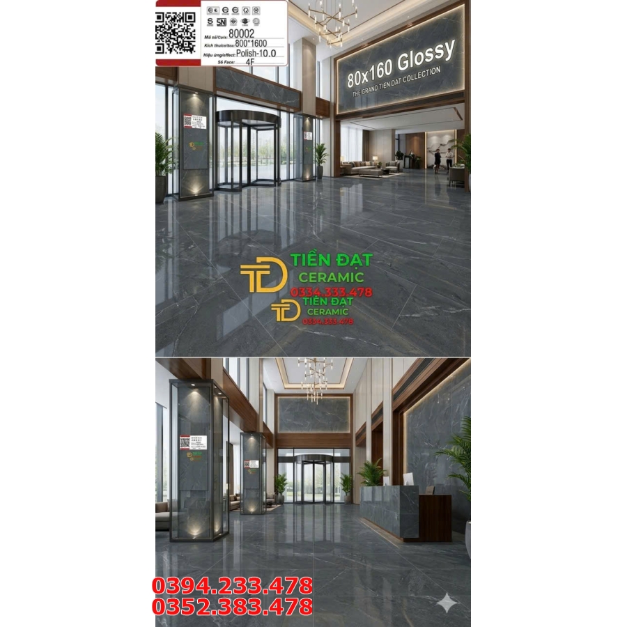 Gạch Bóng Kiếng Vi Tinh 80x160 Prime Mẫu Mới Nhất
