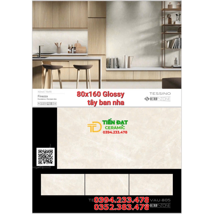 Gạch Lát Nền Phòng Khách 80x160 Cao Cấp Tây Ban Nha