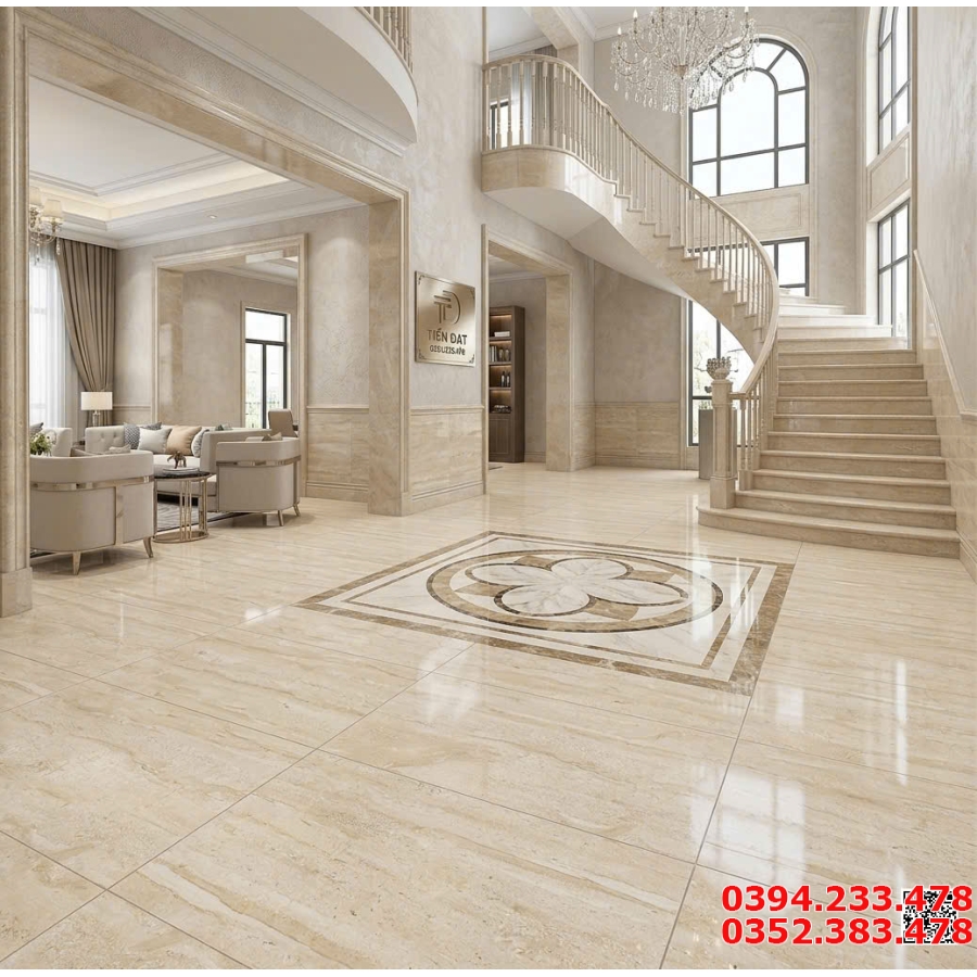 Tổng Kho Gạch Khổ Lớn 120x120 Vân Vàng Tại Tại Miền Nam