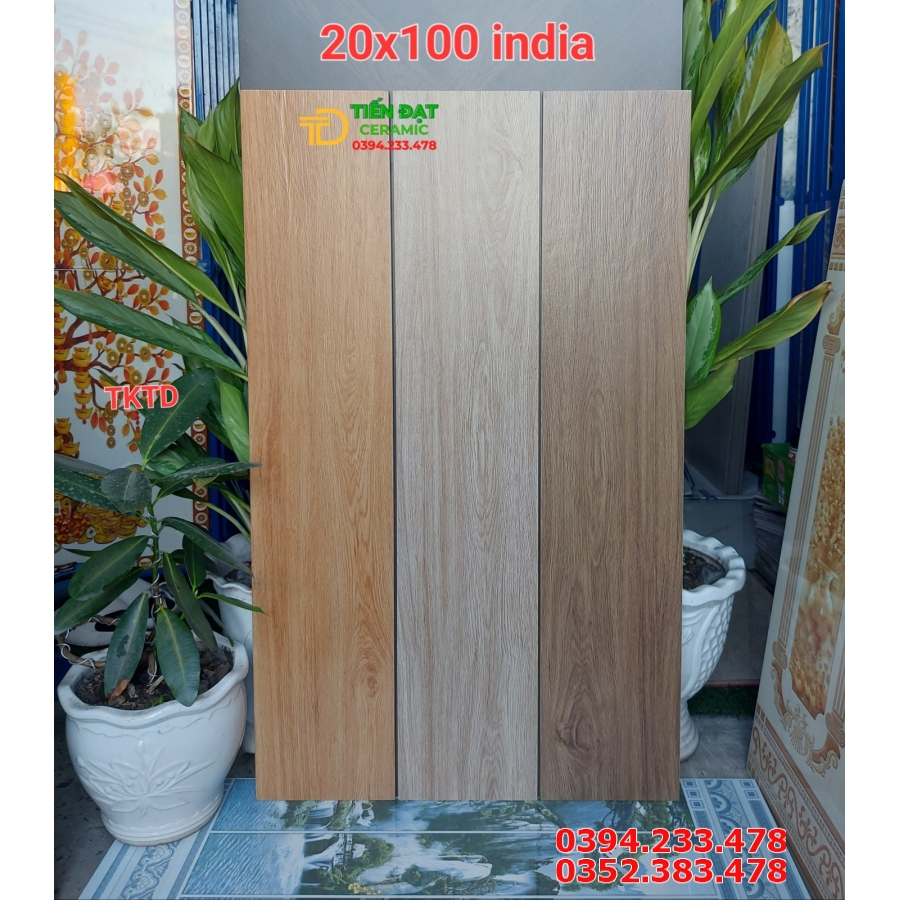 Gạch Ốp Lát Giả Gỗ 20x100 Caving Hiệu Ứng 