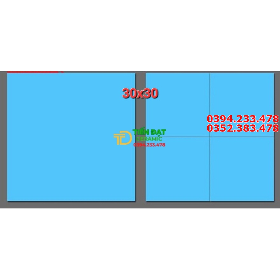Gạch Ốp Lát Hồ Bơi 30x30 Men Gốm Xanh Trơn Giá Rẻ