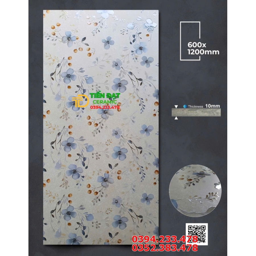 Gạch Lát Phòng Khách 60x120 Apodio Bề Mặt Vân Giải Hạt Cao Cấp