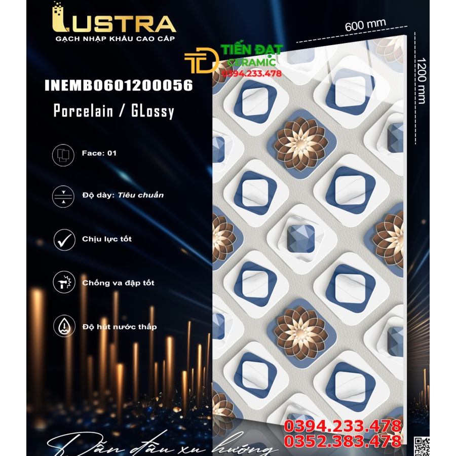 Gạch Ốp Lát Trang Trí 60x120 Khổ Lớn Cao Cấp