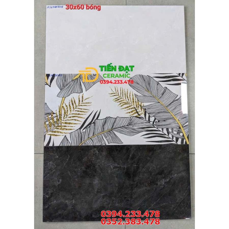 Gạch Ốp Phòng Khách 30x60 Đá Bóng Kính Apodio Cao Cấp