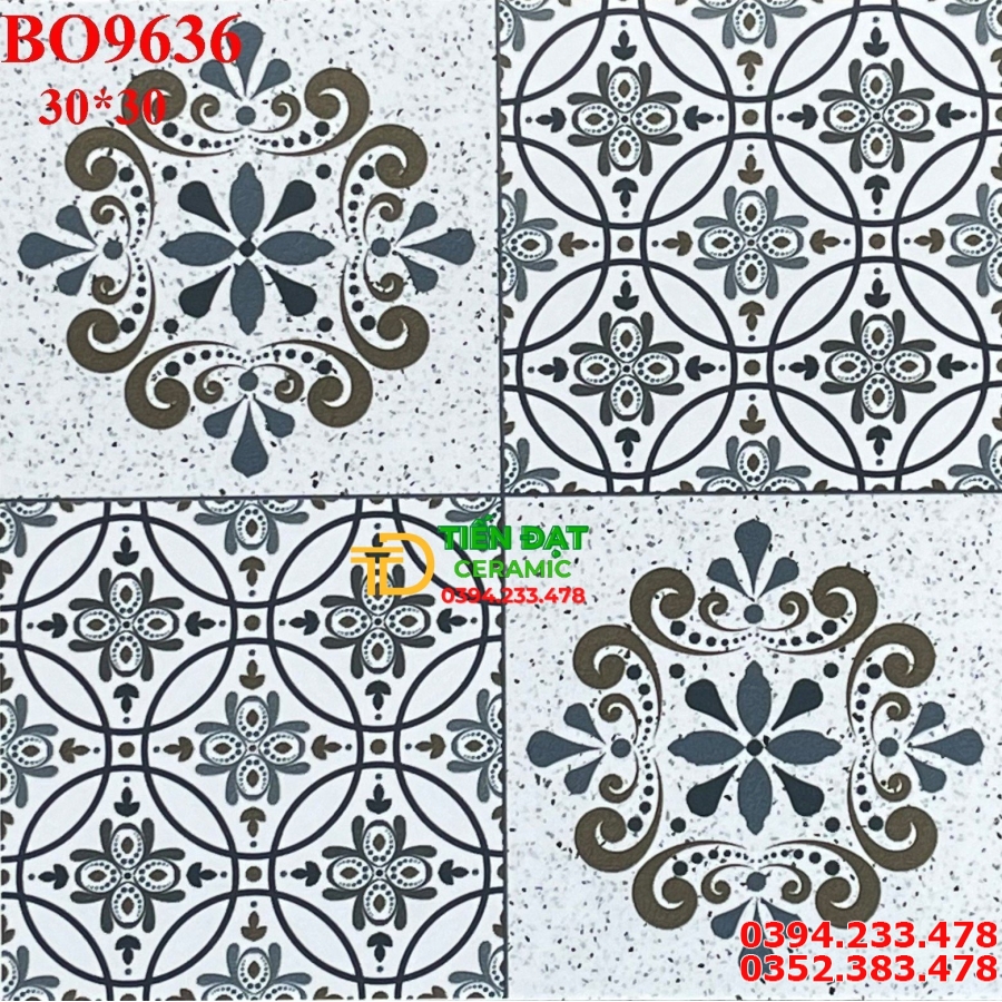 Gạch Ốp Tường 30x30 Hoa Văn Mới Nhất 