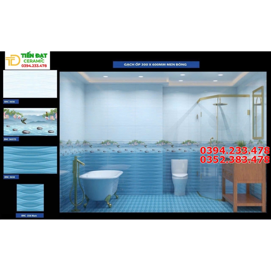 Tổng Kho Gạch Ốp 30x60 TATA Vân Xanh Tại Quận 12 